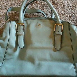Kate Spade mint blue leather bag